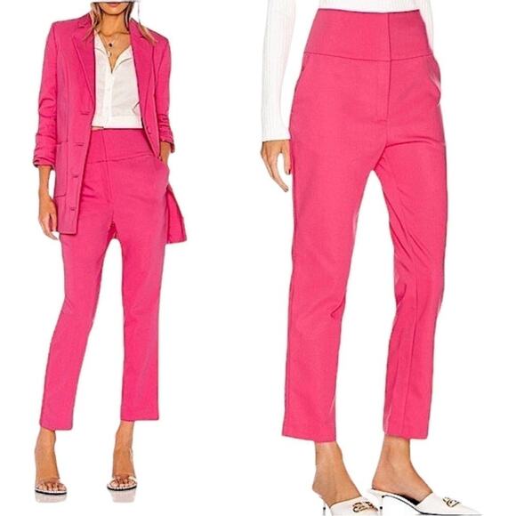 GRLFRND NWT Bright Pink Cameron Trousers Size XS - Picture 1 of 5